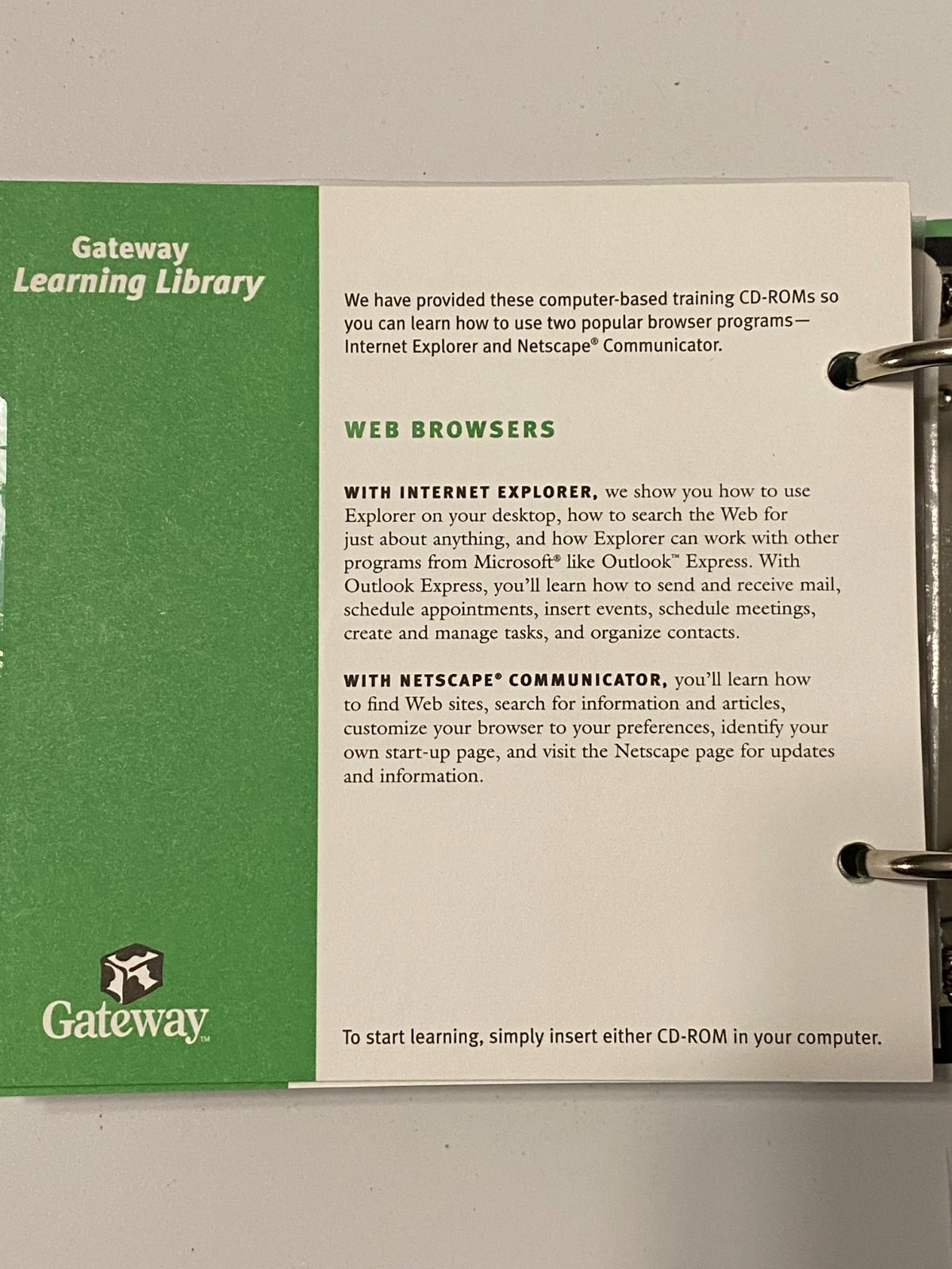 GATEWAY Computer’s Learning Library
