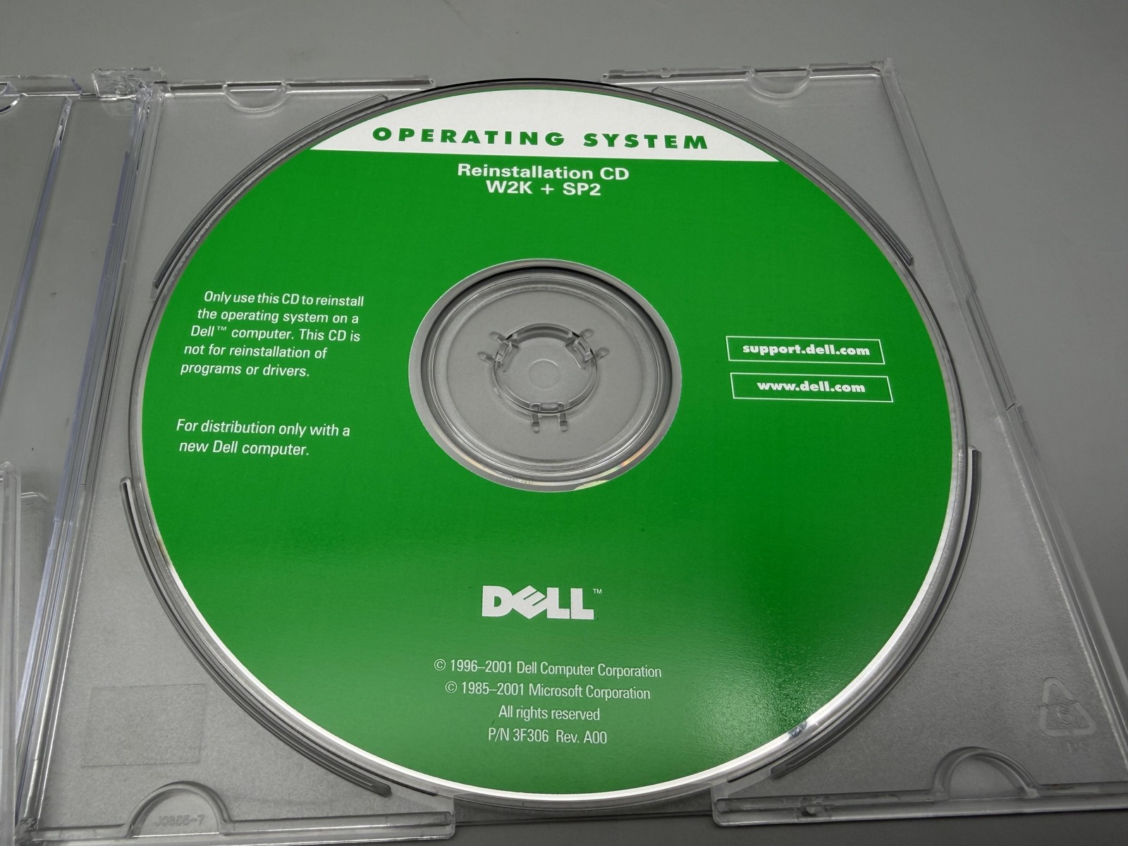 Dell OEM Reinstallation CDs Windows 2000 W2K SP2 + XP Pro SP1a Lot of 3 Restore