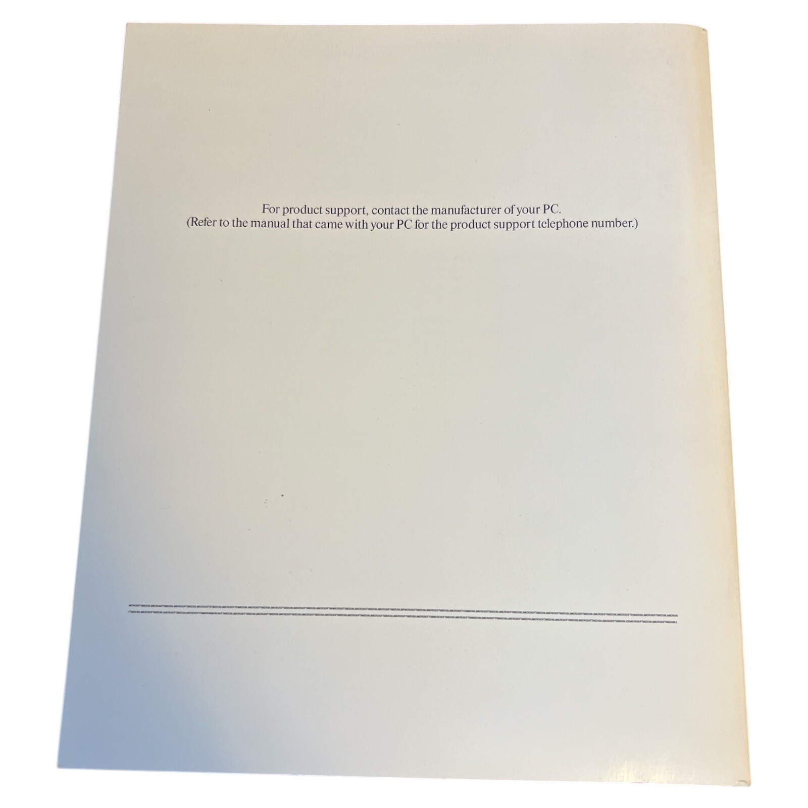 Microsoft MS-DOS 6.2 Operating System Plus Enhanced Tools User’s Guide 1993
