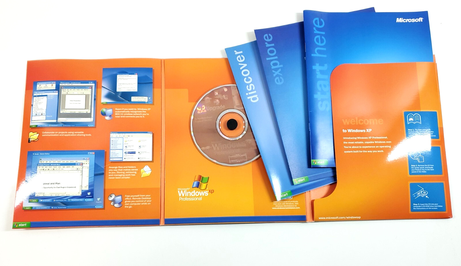 Vintage Microsoft Windows XP Professional Ver 2002 Service Pack 2 Upgrade Retail