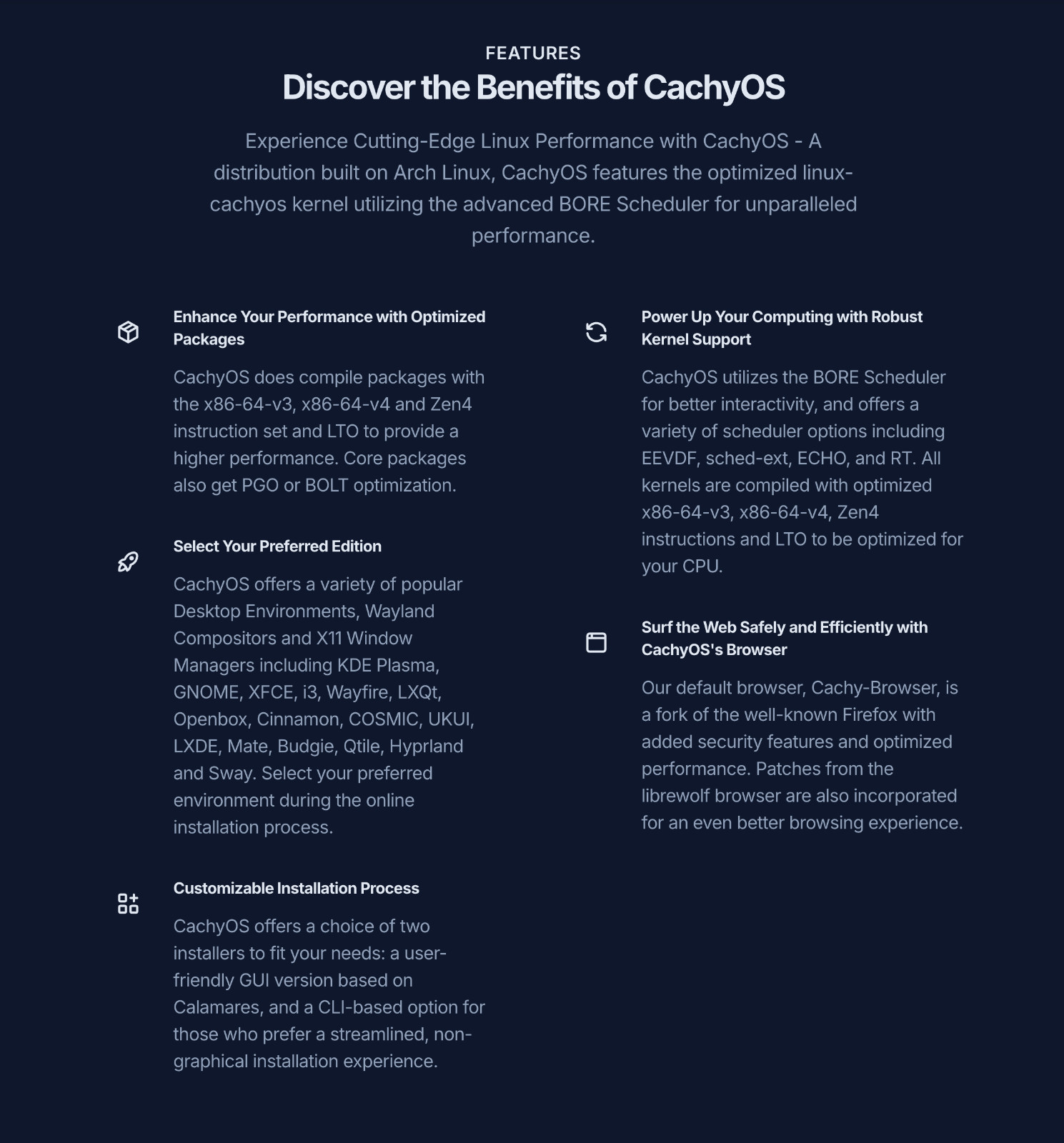 CachyOS ALL VERSIONS / DESKTOP EDITION / LINUX BOOTABLE USB LIVE Flash Pen-drive