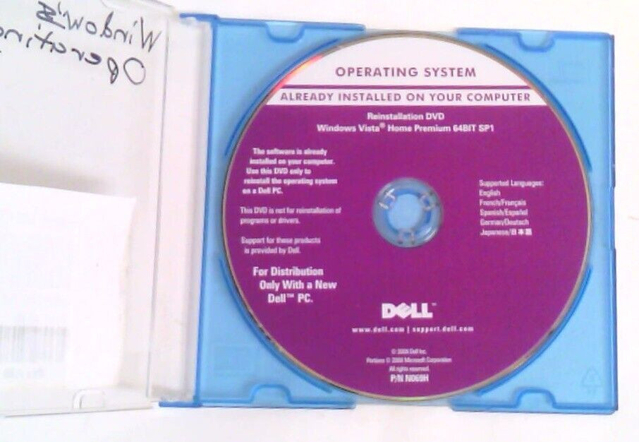 LOT OF 5~DELL~ALREADY INSTALLED ON YOUR COMPUTER~APPLICATION~DRIVERS~REINSTALL