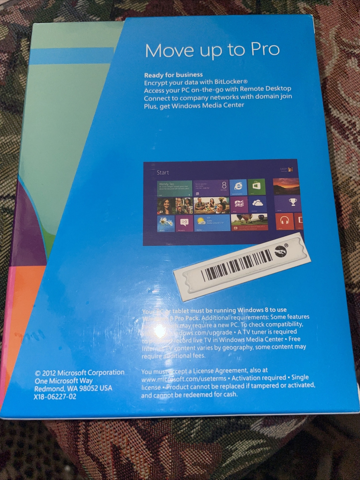 Microsoft Windows 8 Pro Pack (Retail (License Only)) (1 User) – Upgrade for…