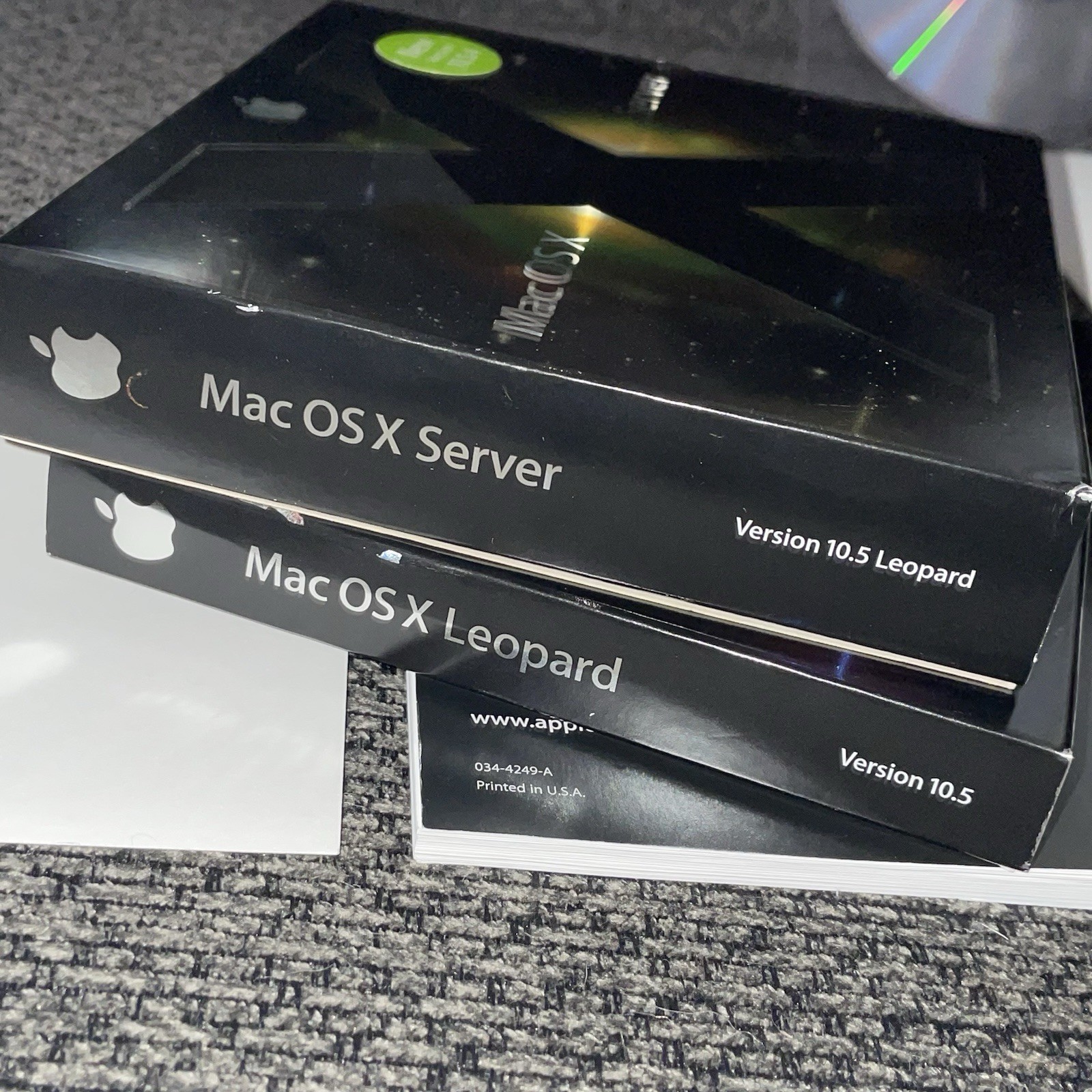 Mac OS X Leopard v10.5.1 Retail Version Install DVD MB427Z/A Sever Purple X