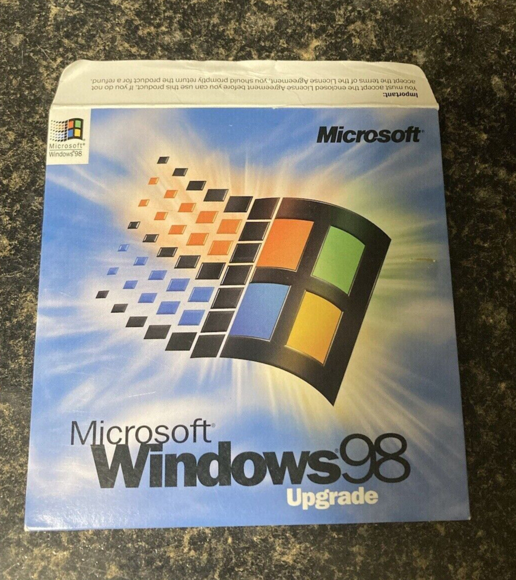 Microsoft Windows 98 Upgrade w/Key&Manual