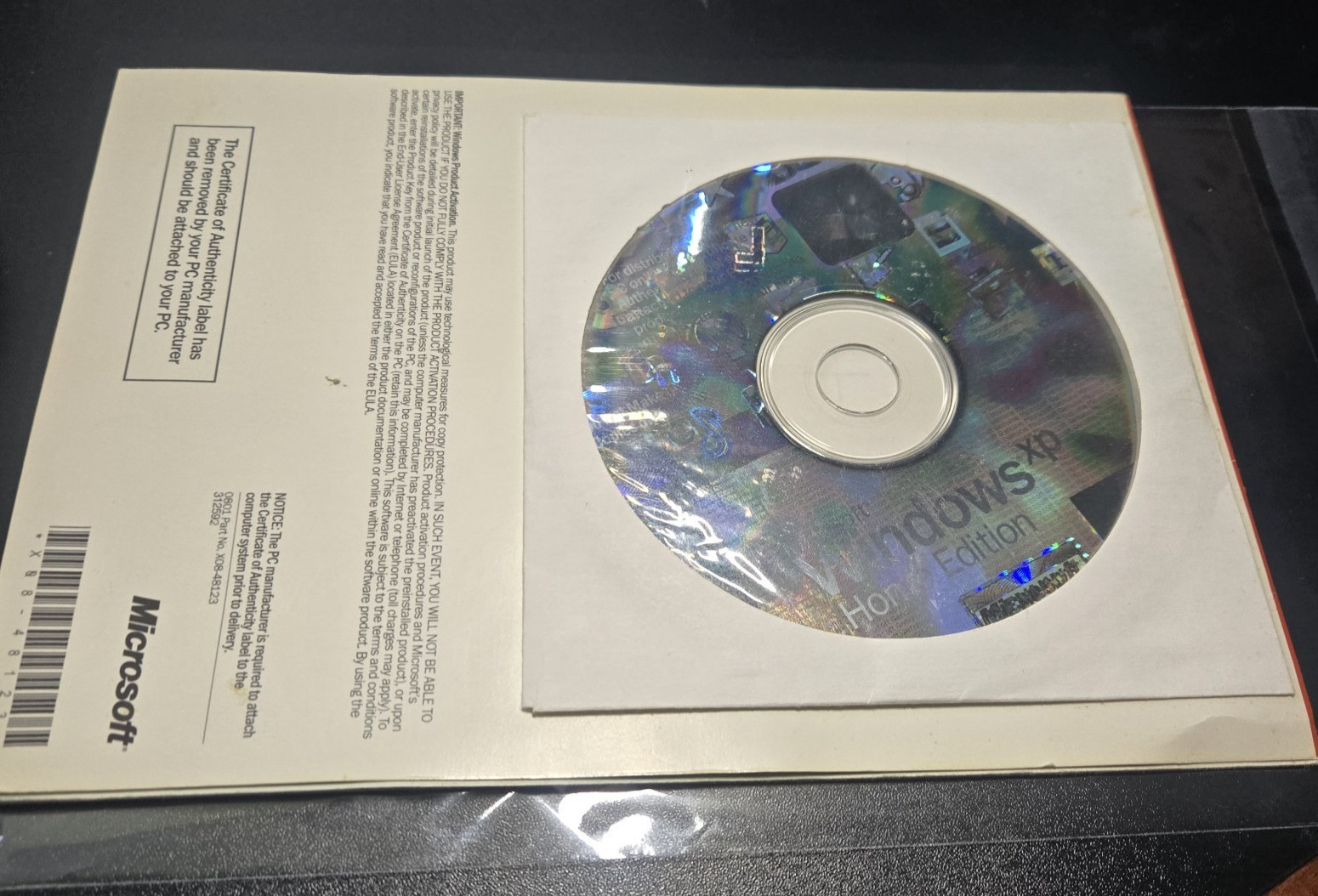 Microsoft Windows XP Home Edition Version 2002 – Vintage –
