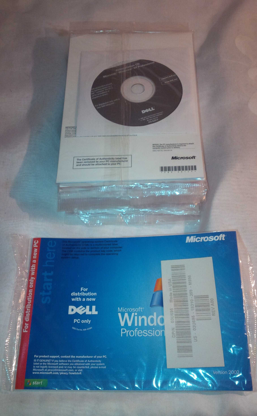 14 NEW Dell XP Professional Reinstallation CD 6U814 – SEALED!