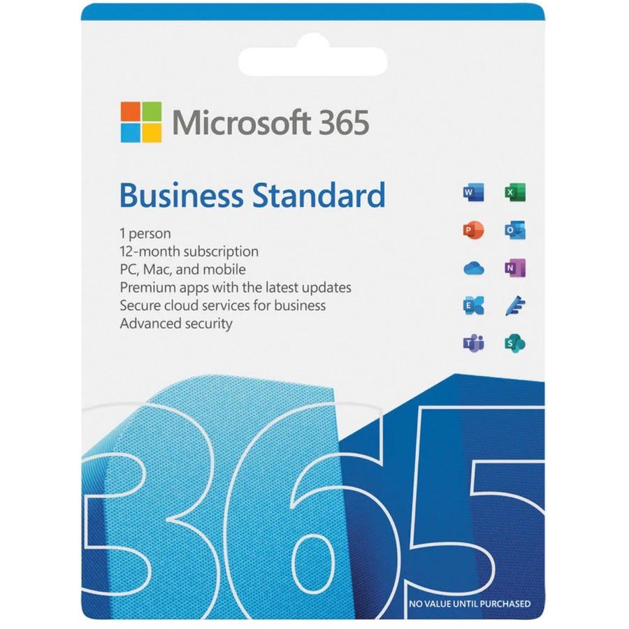 Microsoft 365 Business Standard FPP Complete Product – 1 User, 5 Device, 1 Year