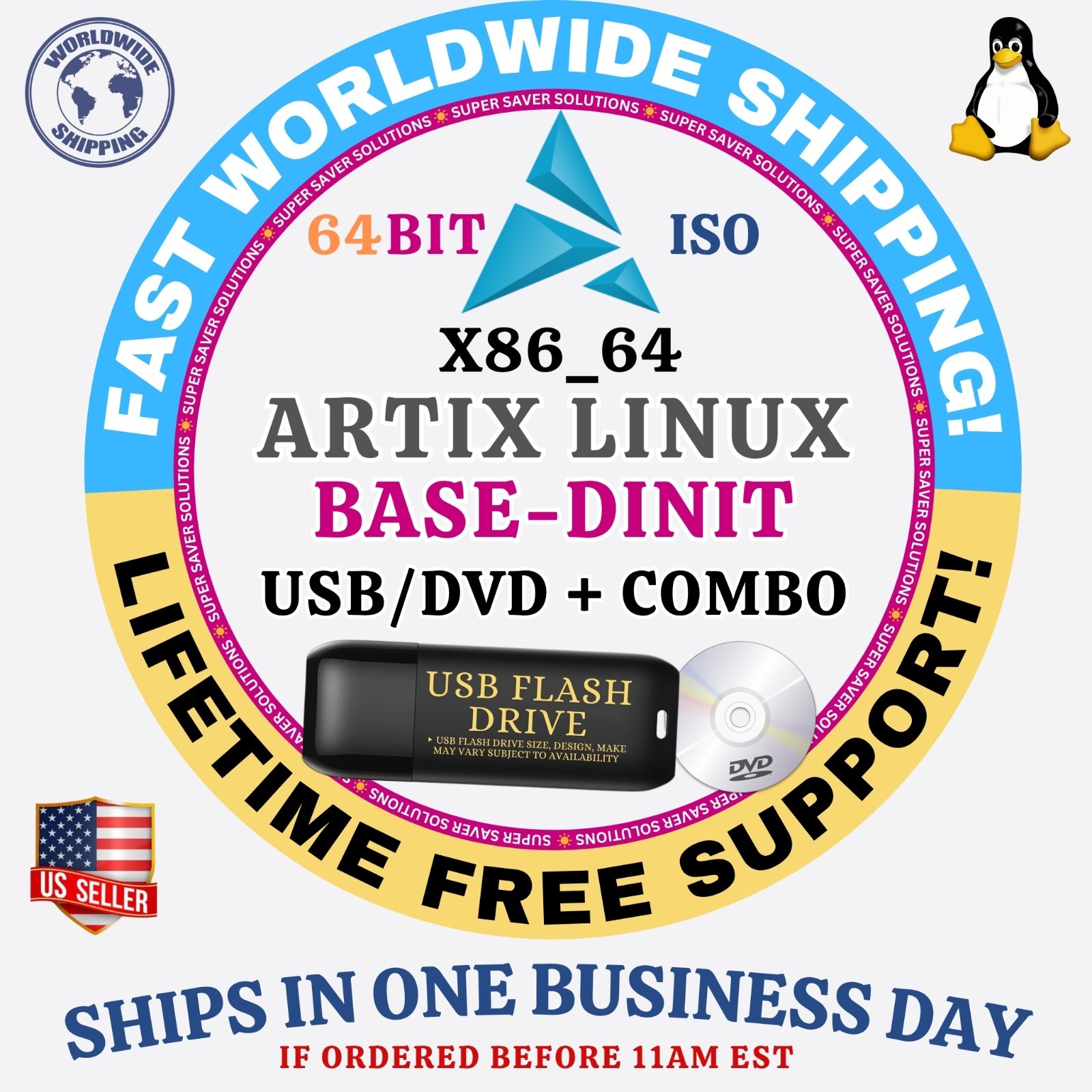 ARTIX Linux OS ISO – ALL VERSIONS – 64BIT USB-DVD, LIVE-FULL BOOT, MAC PC