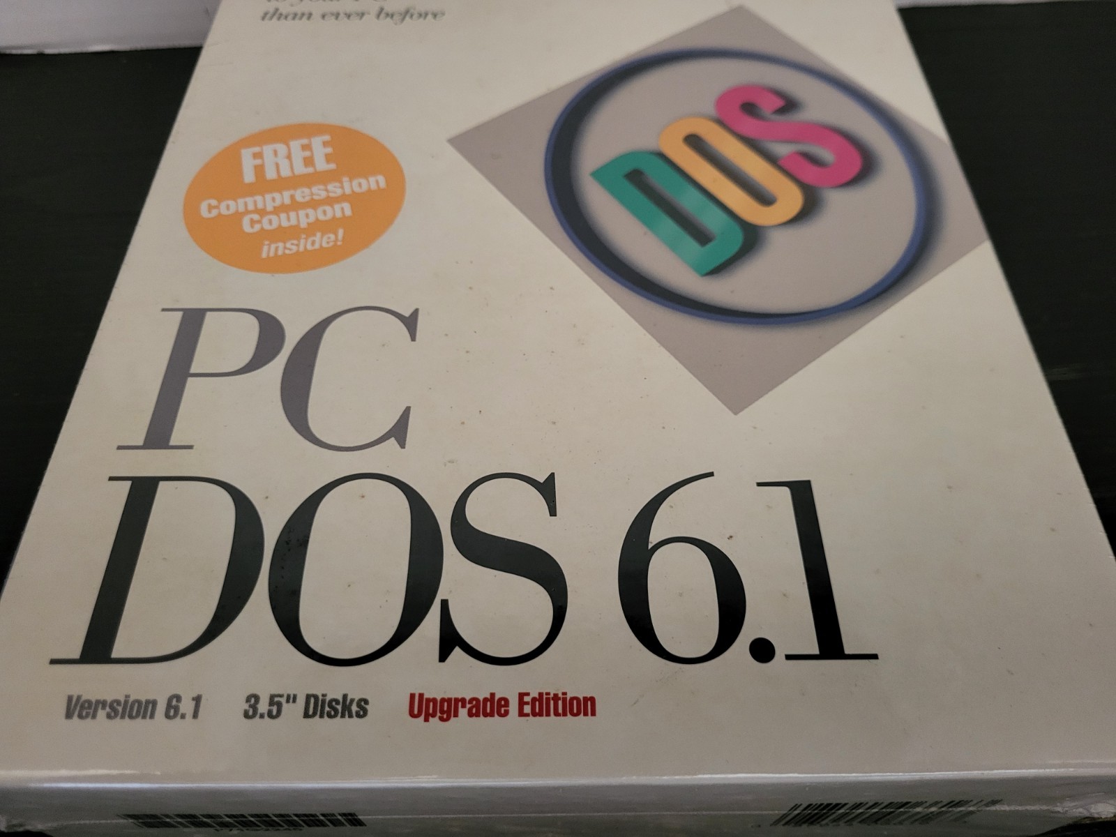 IBM PC DOS Version 6.1 3.5″ Disks UPGRADE Edition 1993 BRAND NEW SEALED