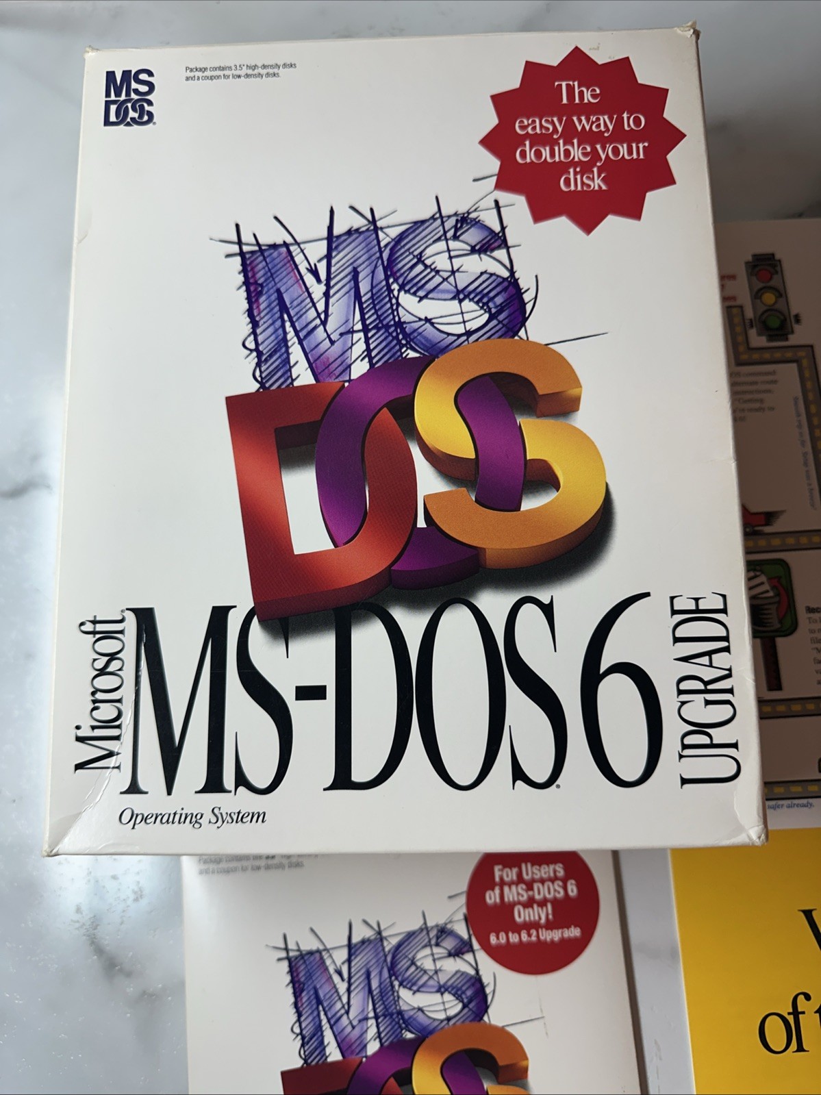 Vintage Microsoft MS-DOS 6.0 Upgrade Operating System 3.5″ Disc