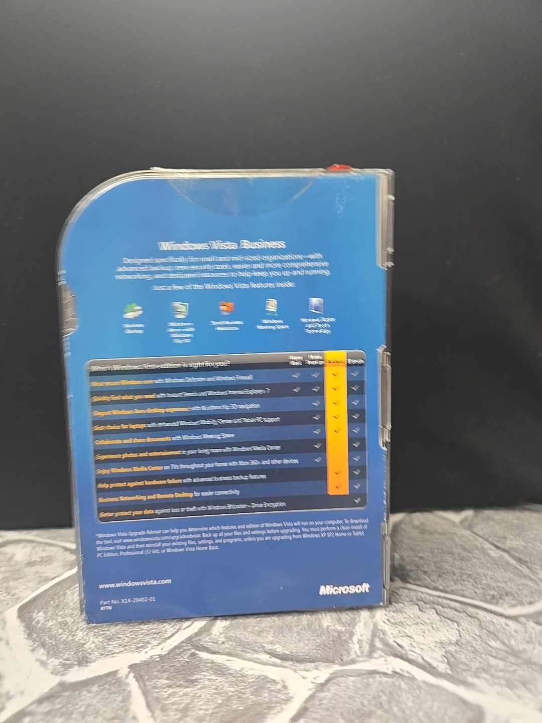 Microsoft Windows Vista Business SP1 DVD w/ Product Key Complete Retail