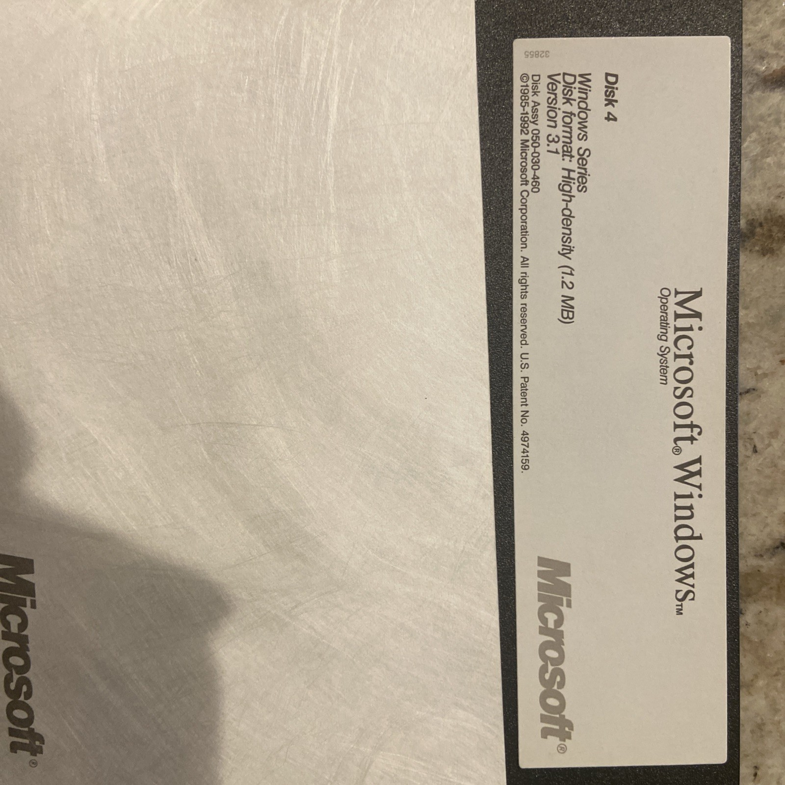 Microsoft Windows Operating System Vintage V 3.1 Floppy Disc Set (1-7) 5.25 Inch