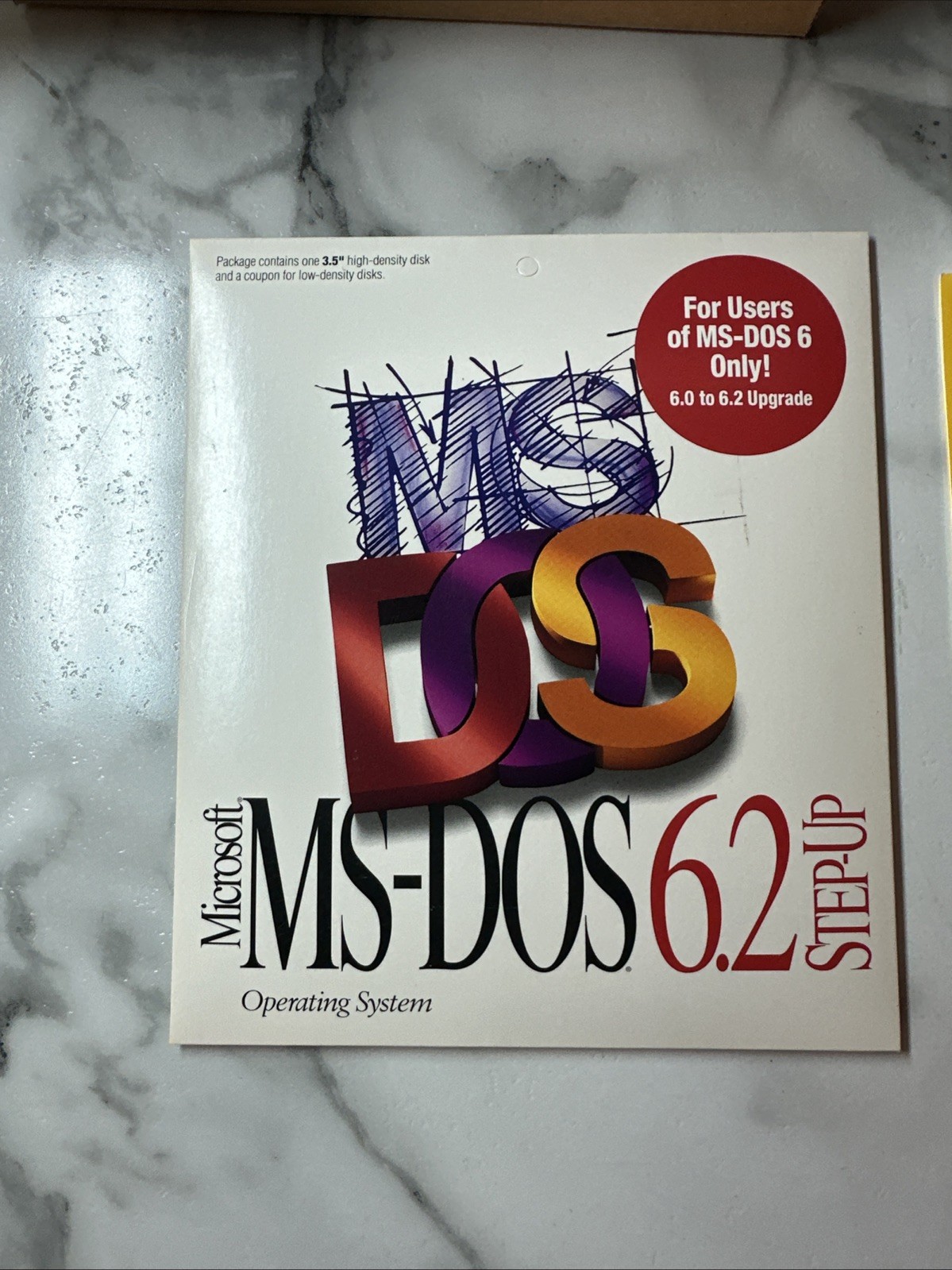 Vintage Microsoft MS-DOS 6.0 Upgrade Operating System 3.5″ Disc