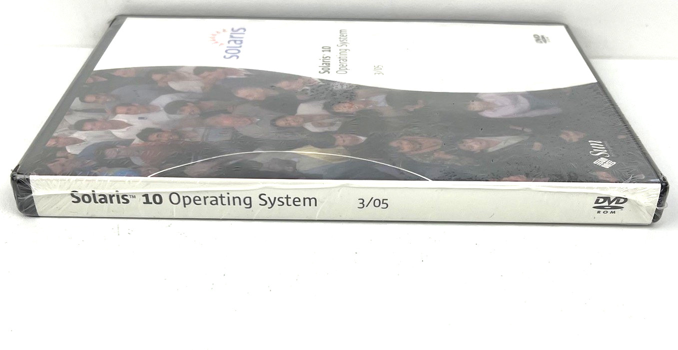 Sun Solaris 10 Operating System 3/05 SOFTWARE – DVD-Rom NEW Factory Sealed