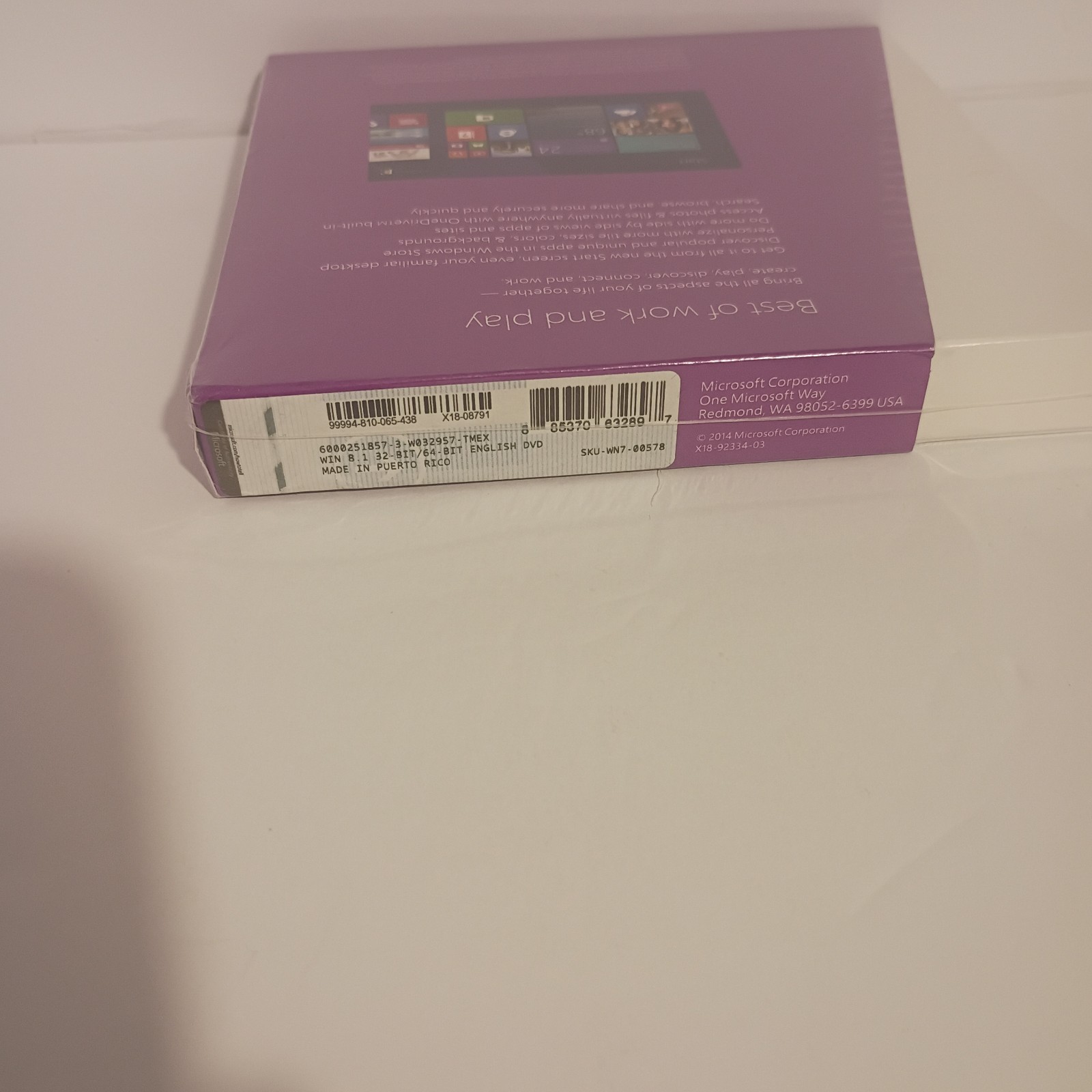 Microsoft Windows 8.1 (License + Media)) (1 PC/s) – Full Version Sealed