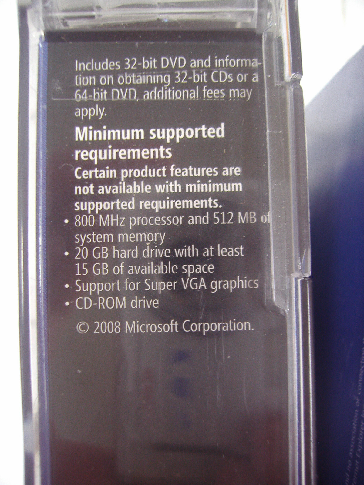 Microsoft Windows Vista Business Full MS WIN 32 Bit DVD =NEW SEALED RETAIL BOX=