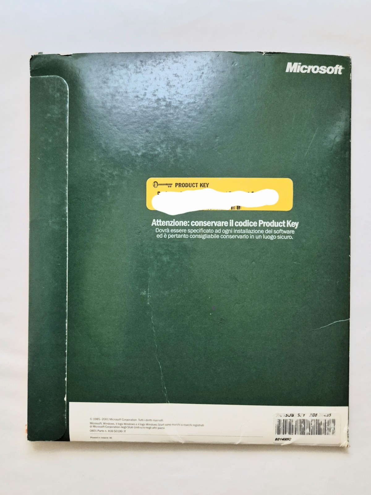Microsoft Windows XP Home Edition Upgrade Version 2002 ITA + Product Key