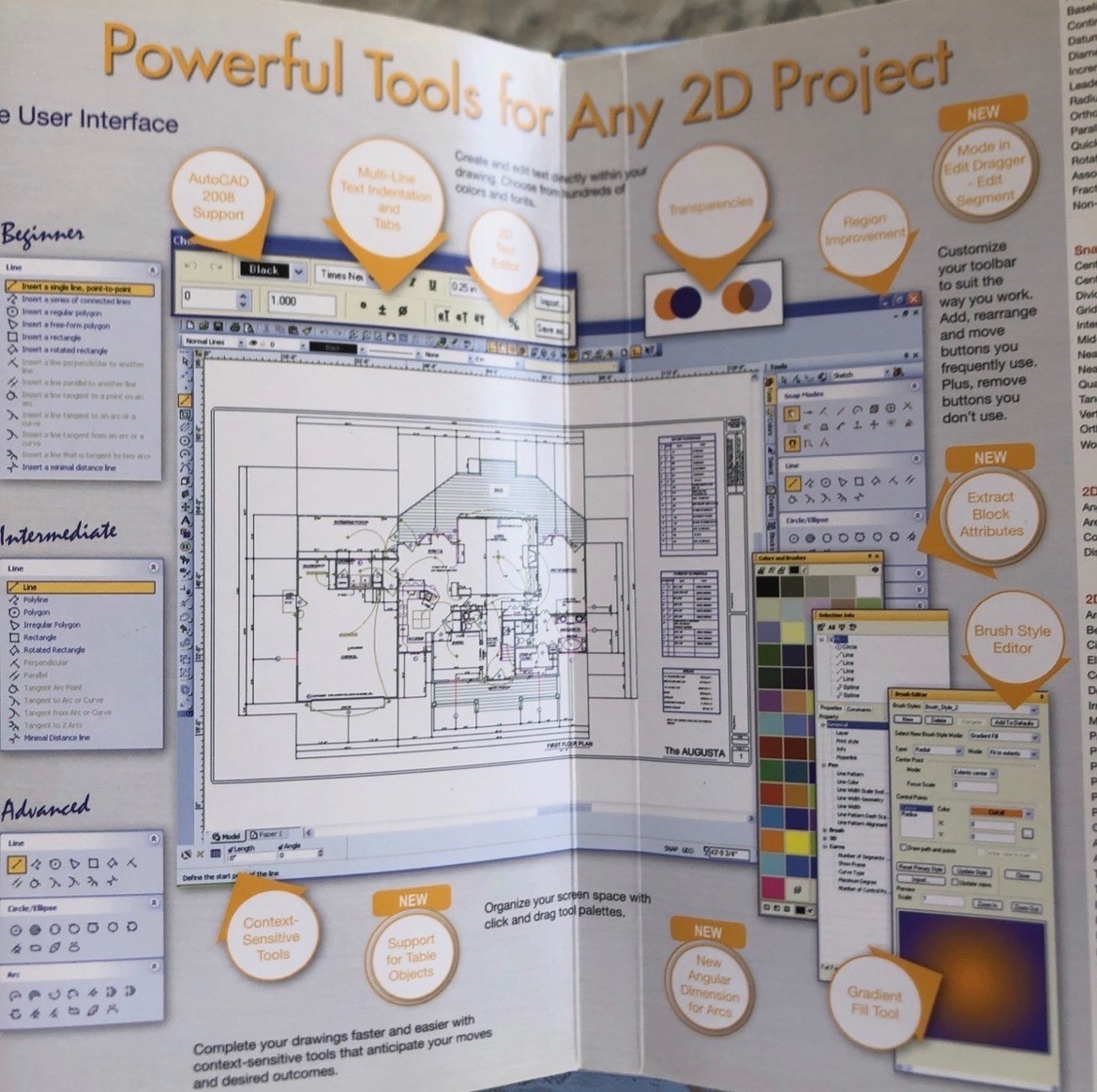 TurboCAD 15 Designer 2D DVD SEALED # & Activation Key For Windows XP & Vista