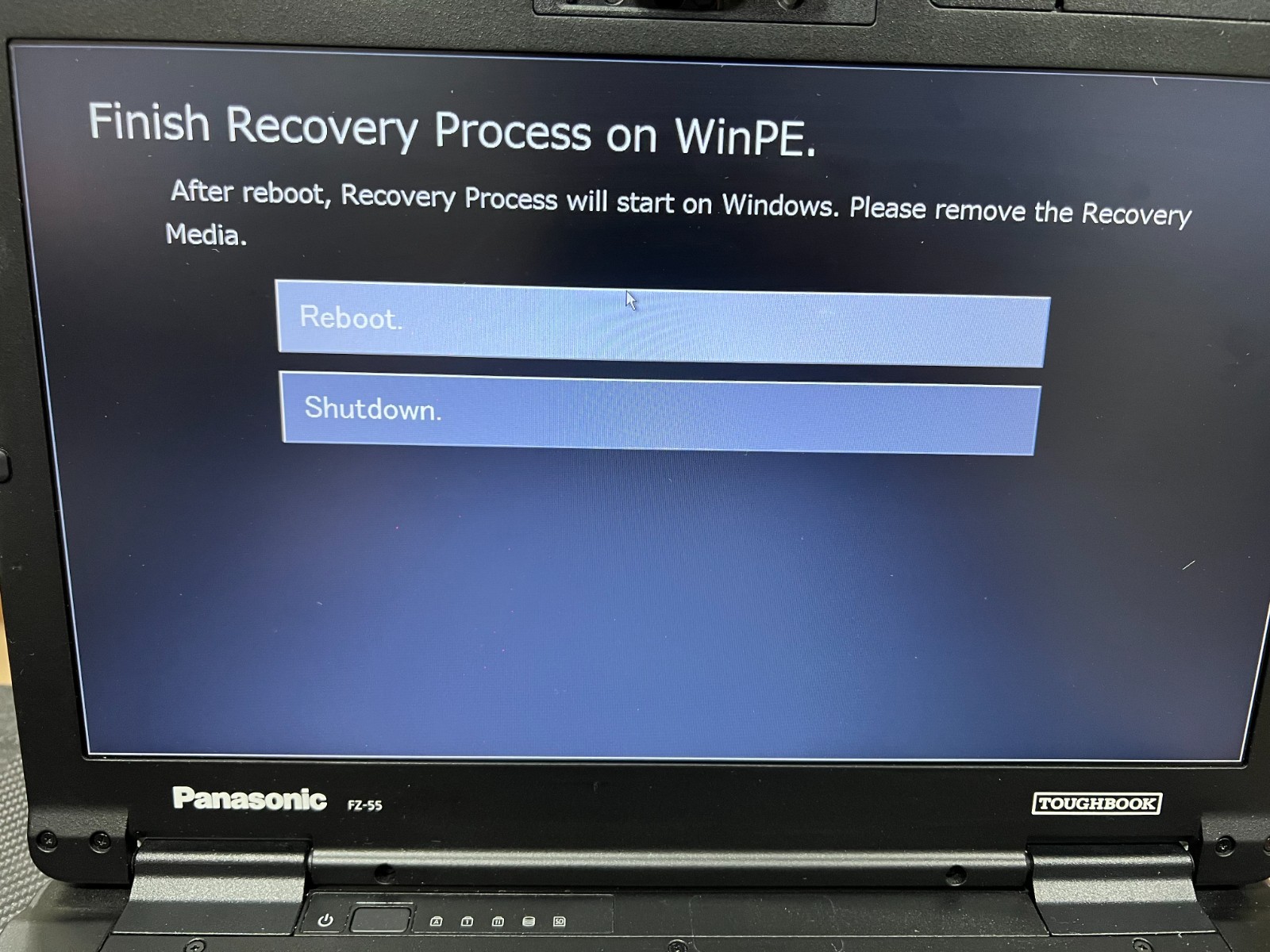 Panasonic FZ-55 mk1 Win10 Pro 20h2, TOUGHBOOK , USB RECOVERY DRIVERS SYSTEM