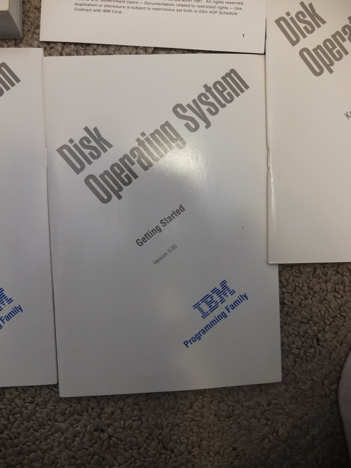 IBM DOS 5.0 on 3.5 inch disks