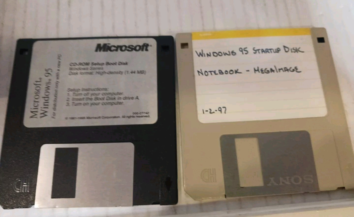 MICROSOFT WINDOWS 95 – Upgrade 3.5 Inch Floppy Disk Software 1 to 13 +