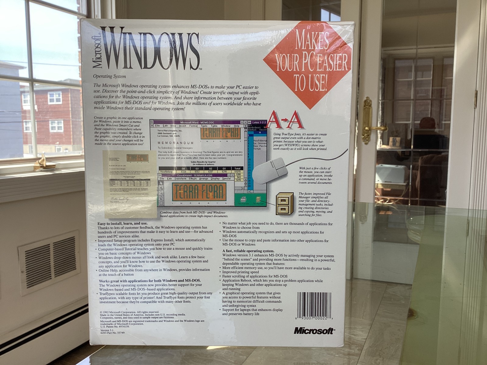 SEALED VINTAGE 1992 Microsoft Windows 3.1 BEST CONDITION ON EBAY | AS IS SALE