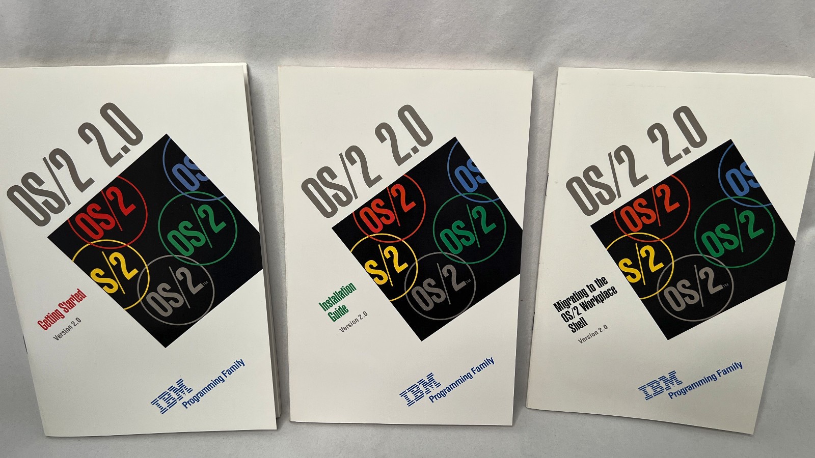 IBM OS/2 1992 Version 2.1 3.5 inch Complete Installation Diskettes and mauals