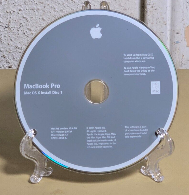 Mac OS X 10.4.9 Grey Discs for MacBook Pro 2.4 – Multilingual