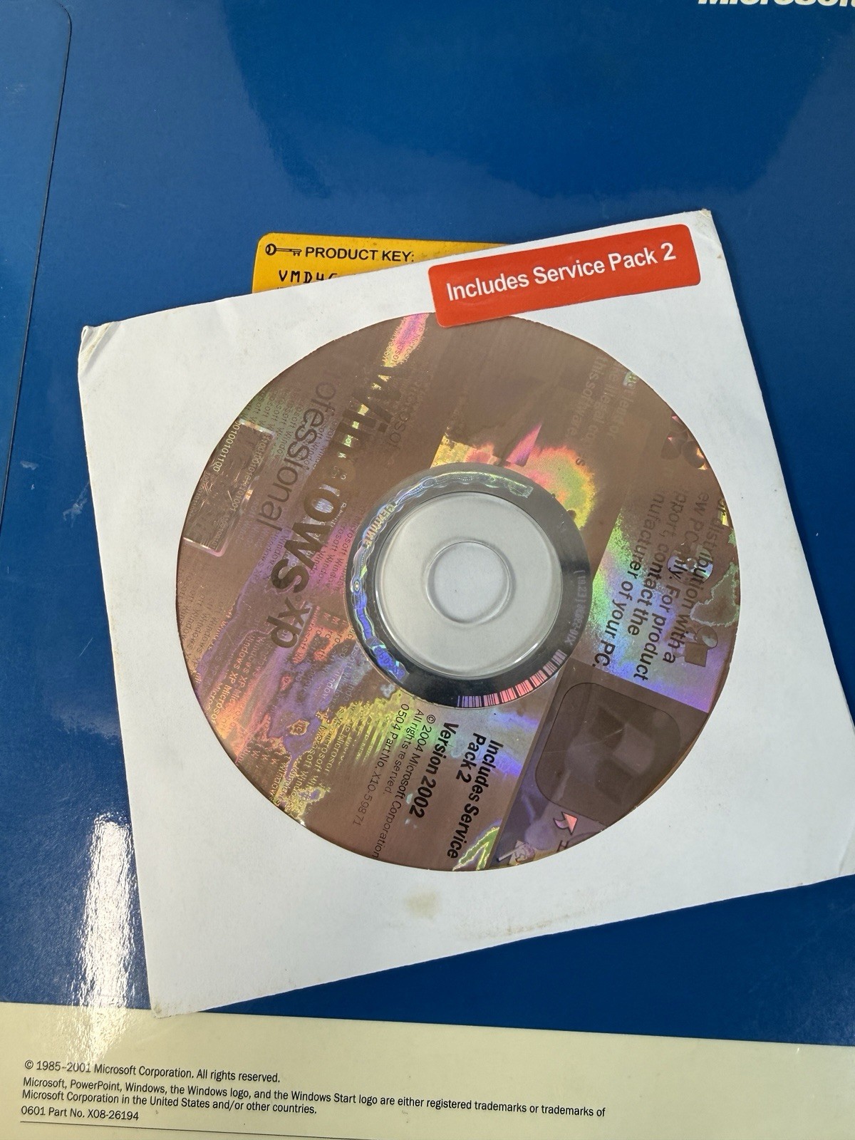 Microsoft Windows XP Professional Upgrade Version 2002 SP2 CIB w/ Product Key