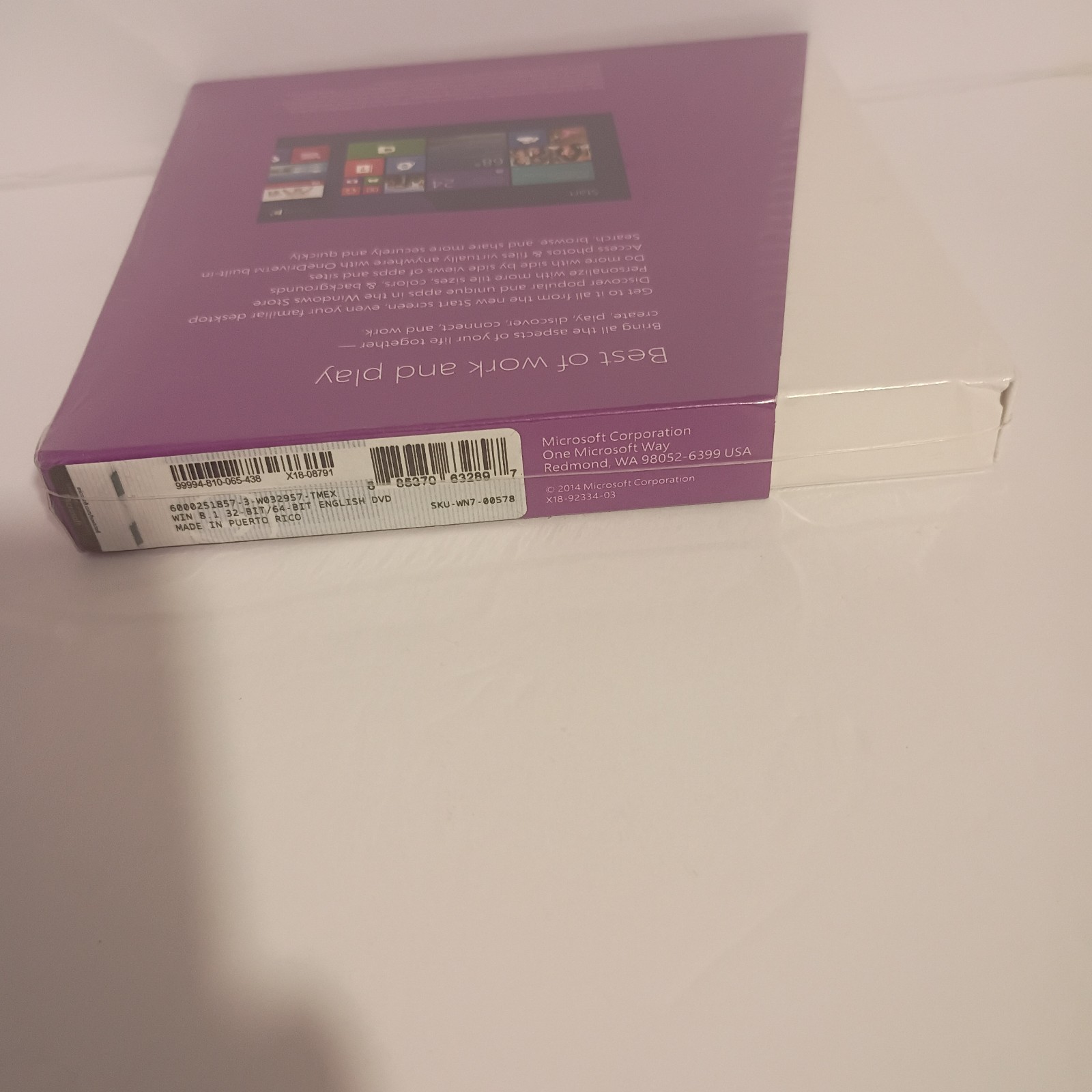 Microsoft Windows 8.1 (License + Media)) (1 PC/s) – Full Version Sealed
