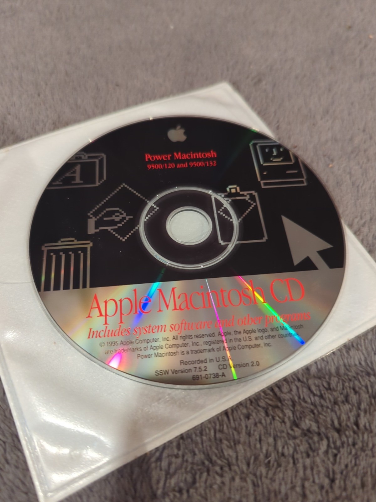 Apple Power Macintosh 9500/120, and 9500/132 Install/Restoration CD