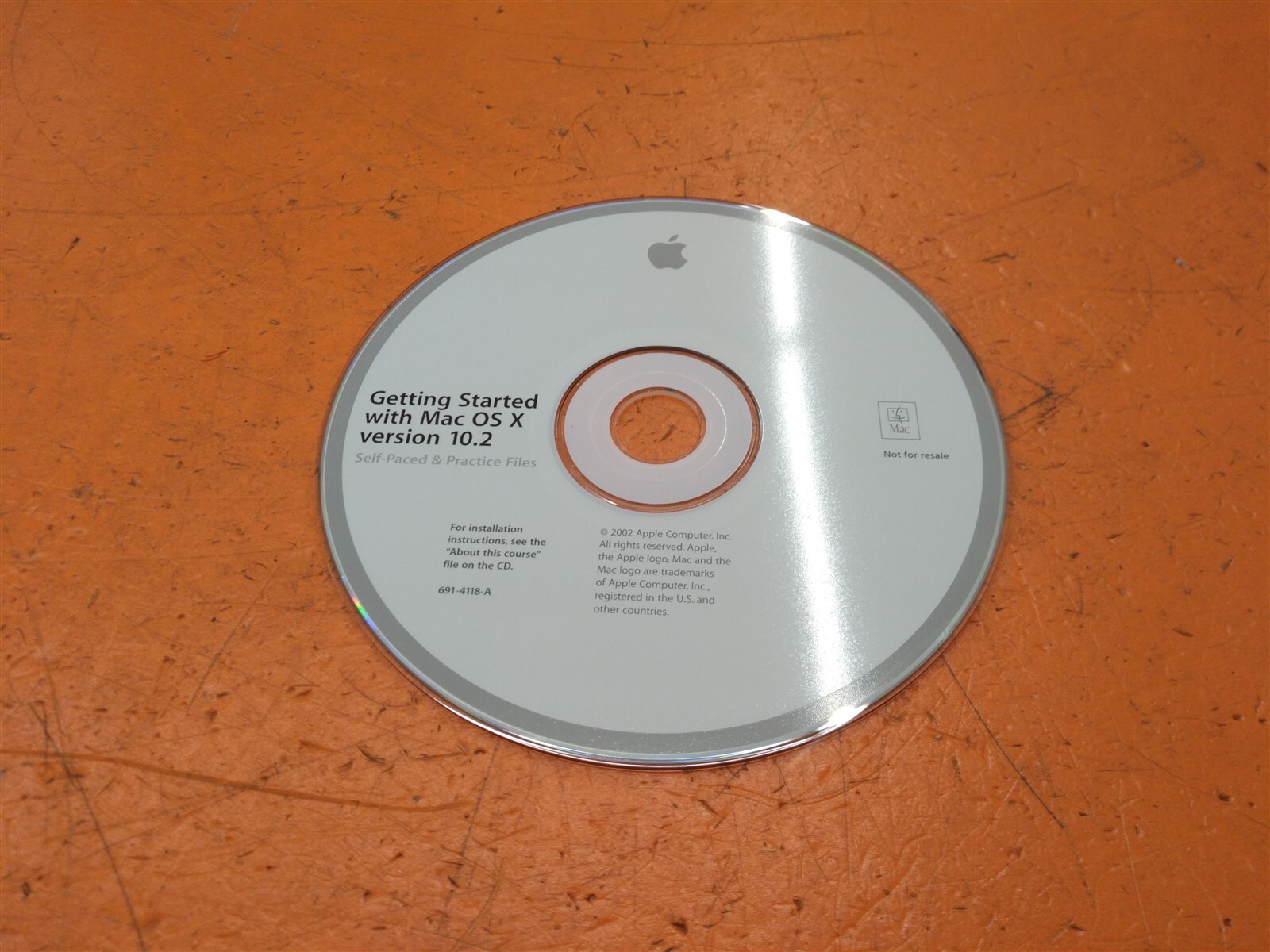 ⭐️⭐️⭐️⭐️⭐️ Apple Getting Started With Mac OS X v10.2 Disc Only