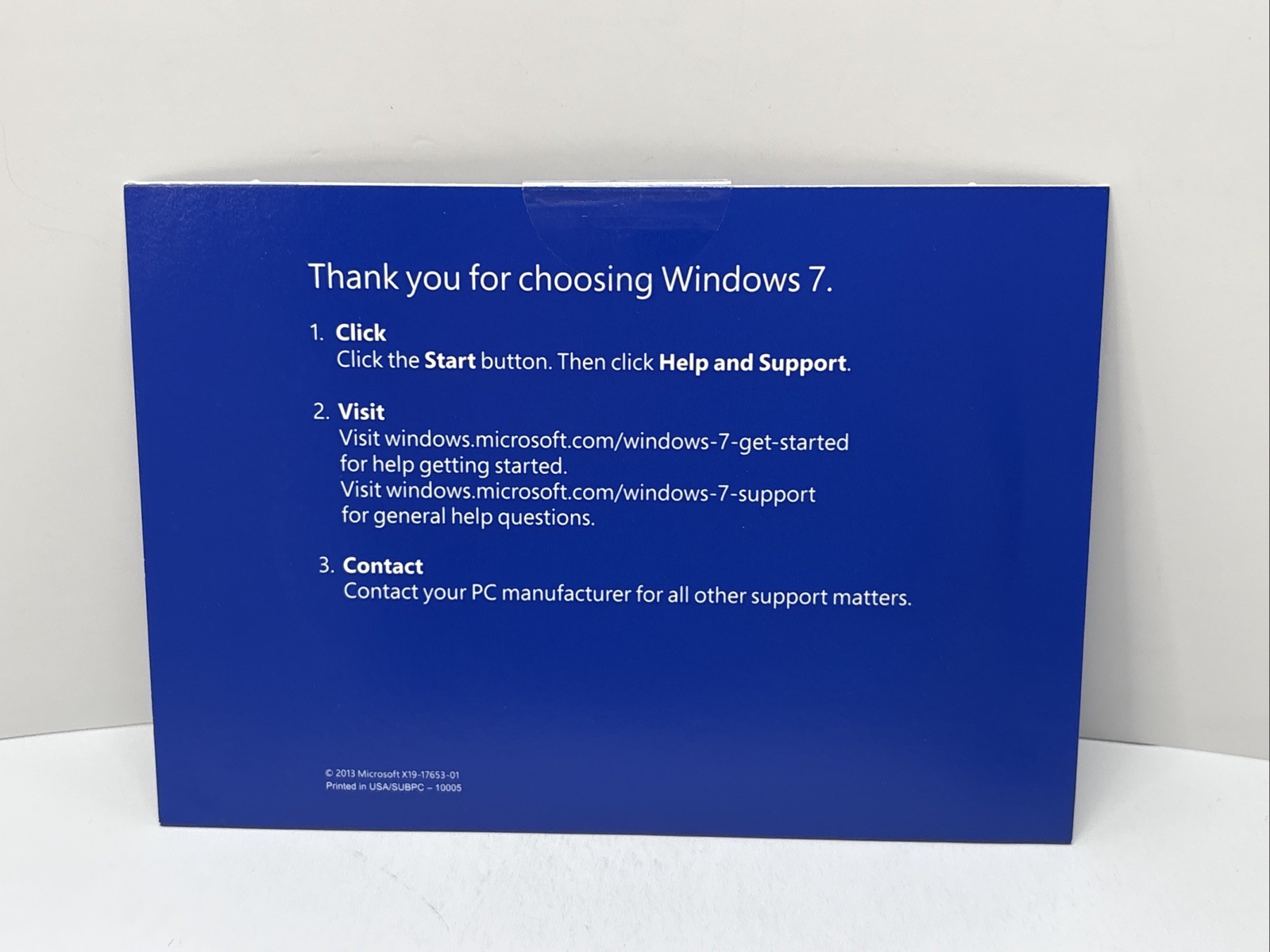 Microsoft Windows Win Pro 7 SP1 X64 English DVD Windows 7 Professional SEALED