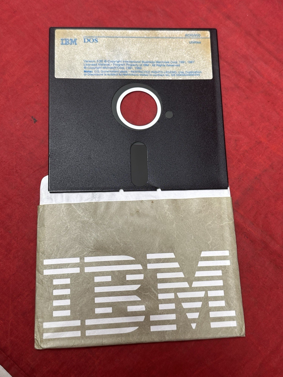 IBM DOS 3.30 5.25″ OS 80X0929 80X0735 80X0950 Utilities Startup Microsoft 1987