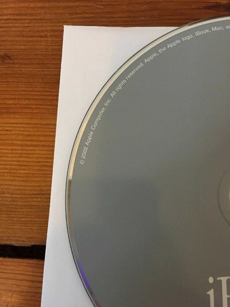 2002 iBook Applications Install v1.3 Mac Macintosh Software Disc CD