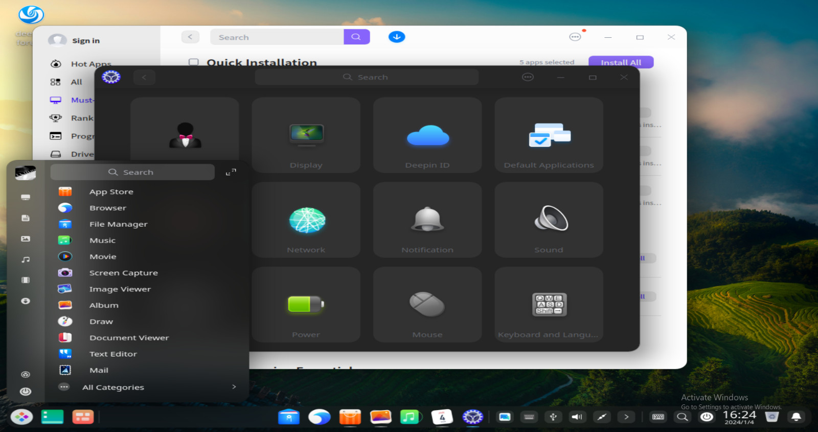 Deepin Desktop 25 Alpha Bootable USB | Live & Installer | 64-Bit UEFI/Legacy
