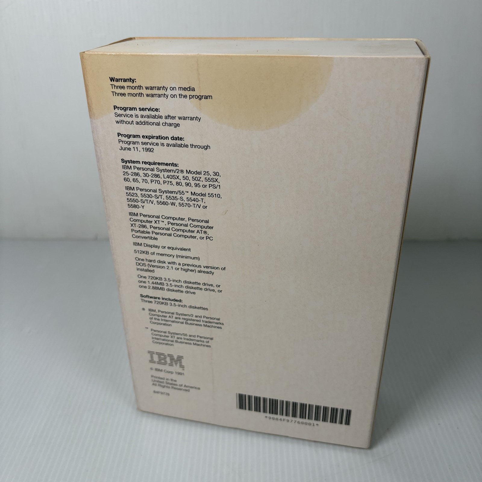 Vintage IBM DOS 5.0 Upgrade Kit Disk Operating System Software 3.5″ Floppy Disks