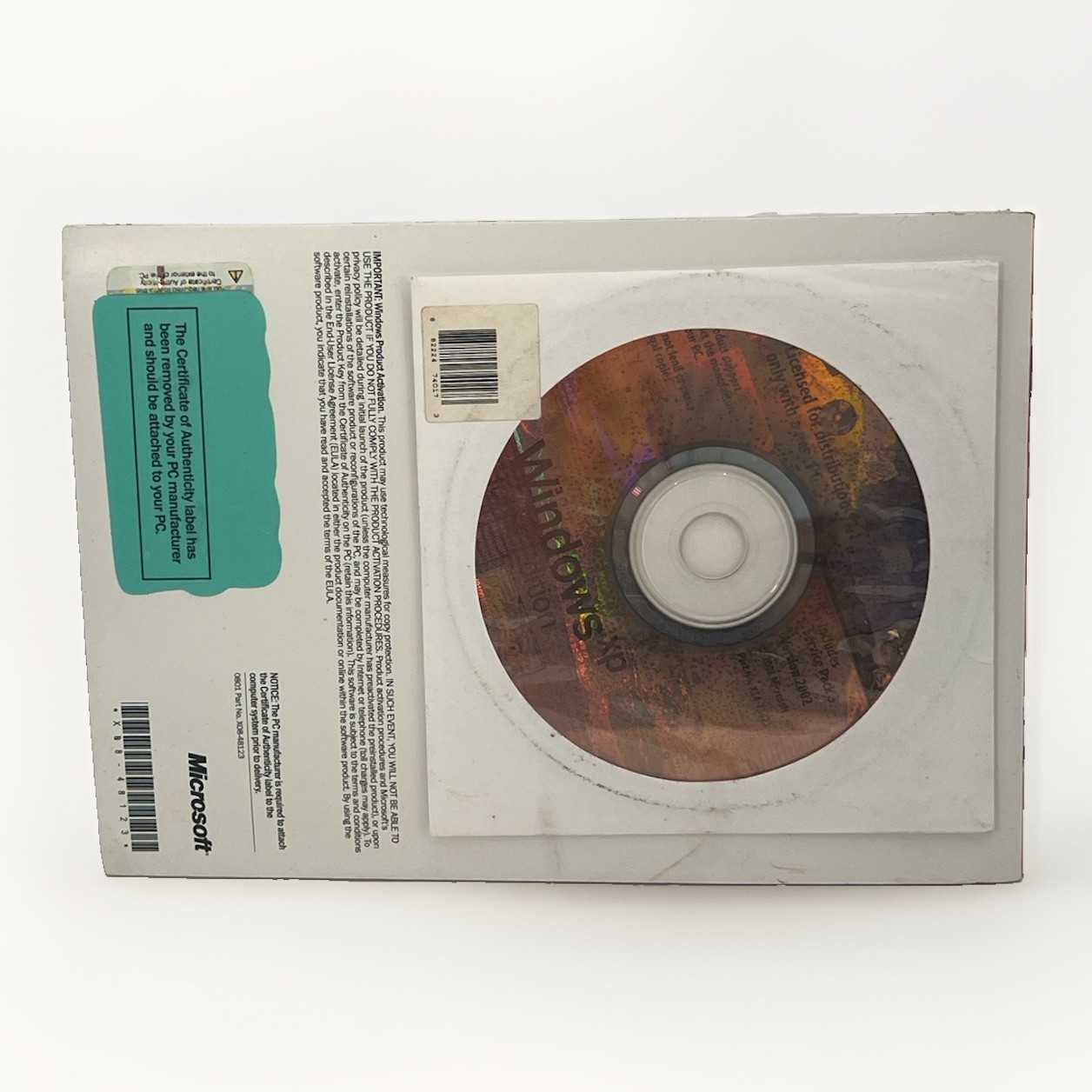 Microsoft Windows XP Home Edition Version 2002 OEM CD w/ Booklet Genuine