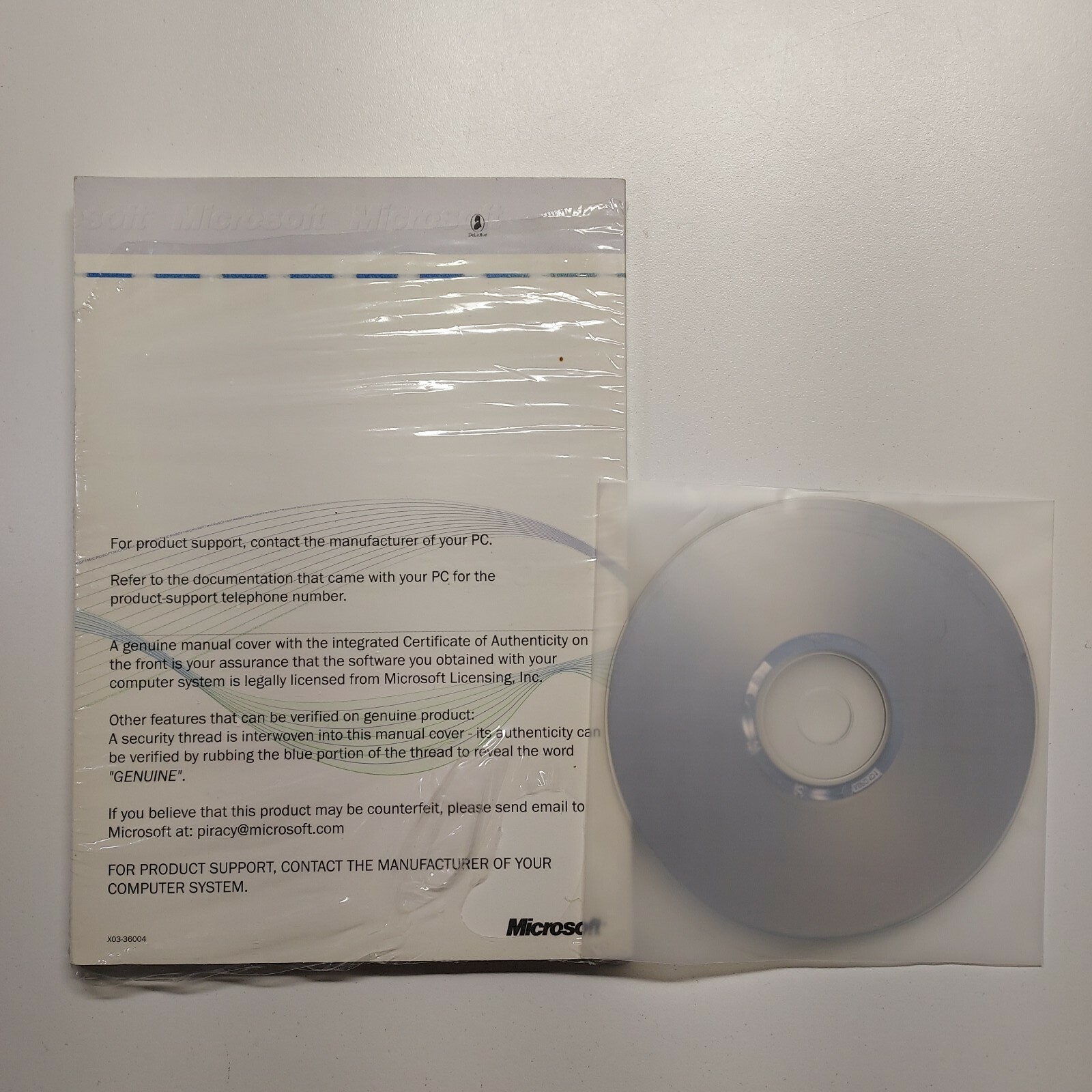 MICROSOFT WINDOWS 98 UPGRADE SOFTWARE CD, MANUAL, PRODUCT KEY
