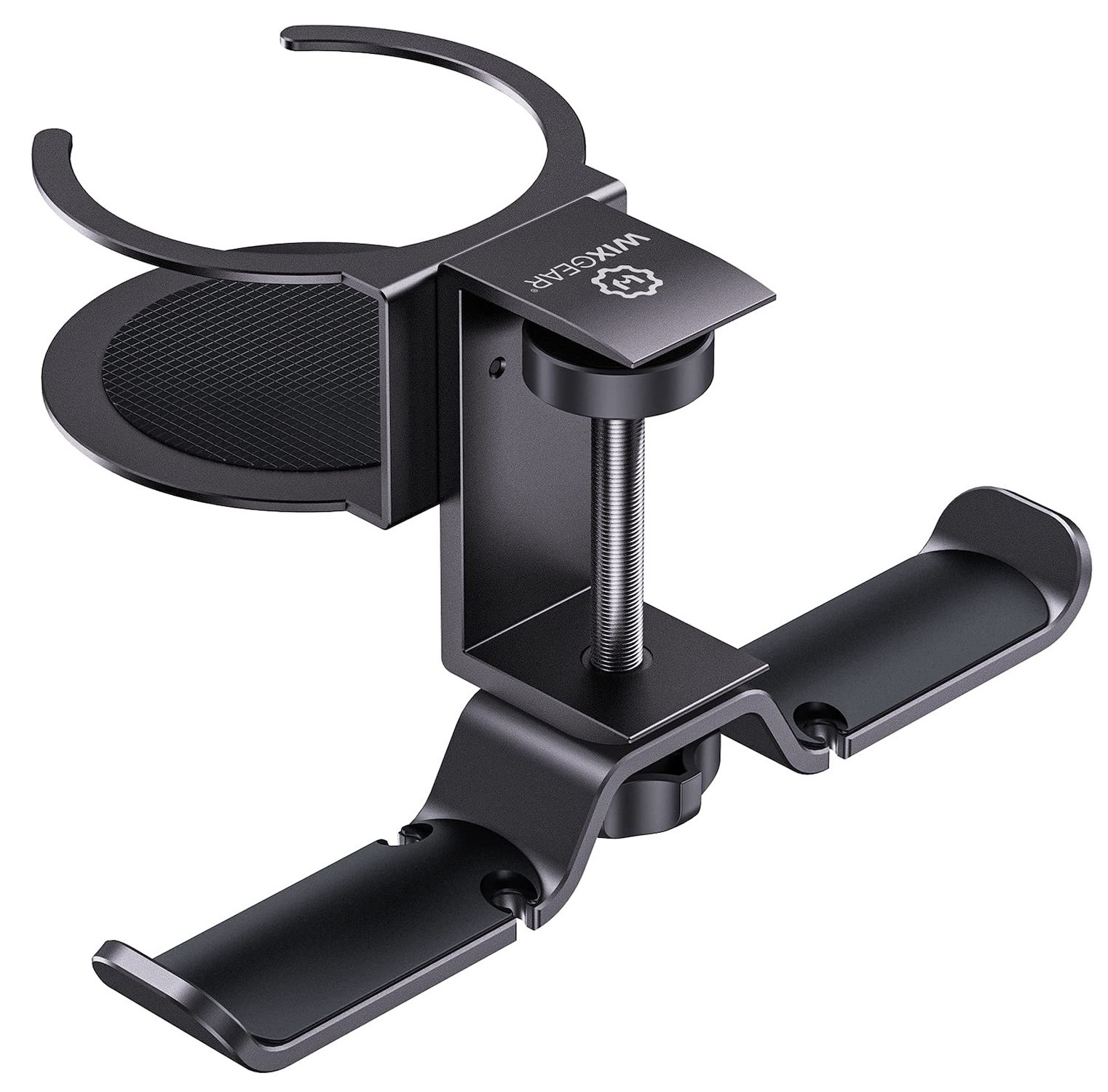 WixGear Headphone Stand, 2 in 1 PC Gaming Headset Stand Cup Holder, with Cabl…