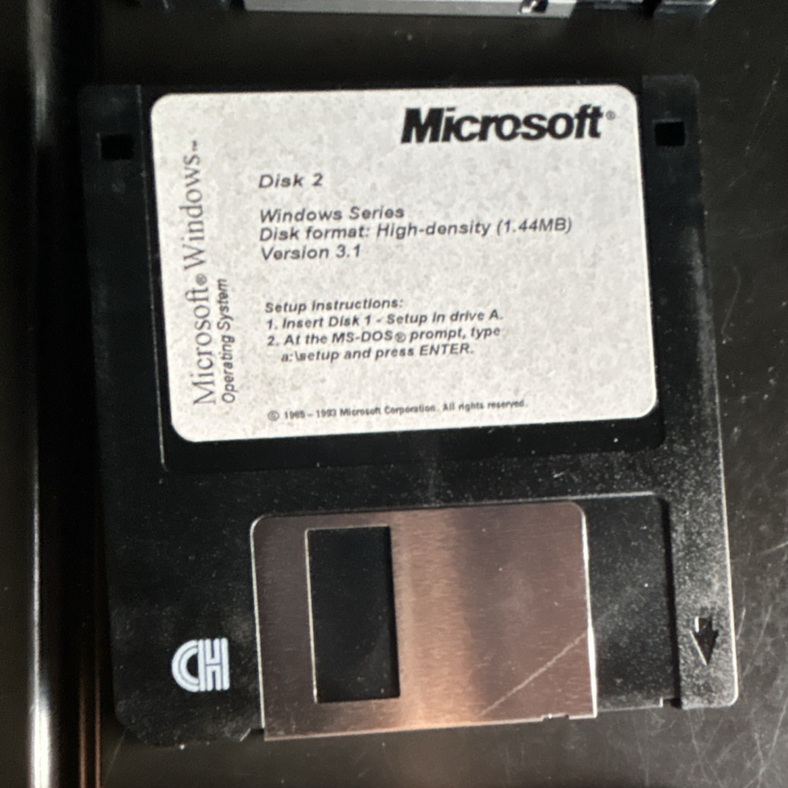 Microsoft Windows 3.1 Operating System 3.5″ Floppy 6 Disk Set. Collectible Rare