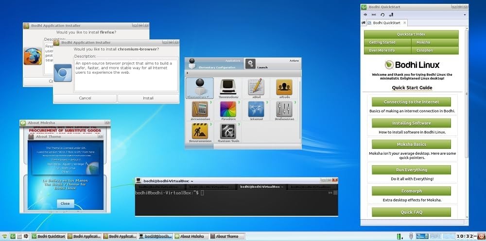 Latest New Release Bodhi Linux OS Operating System for PC on DVD