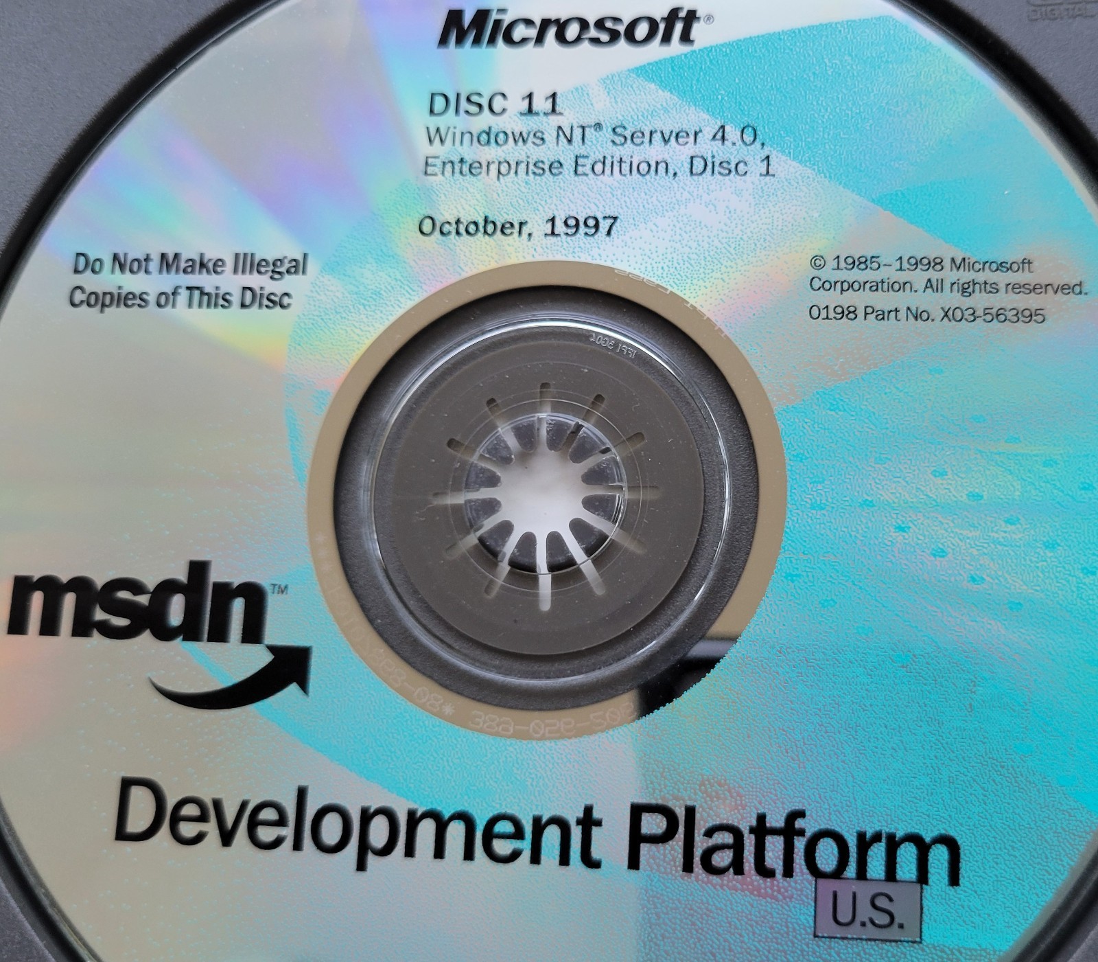 Vintage – Microsoft Windows NT Server 4.0 Enterprise Edition, 1997