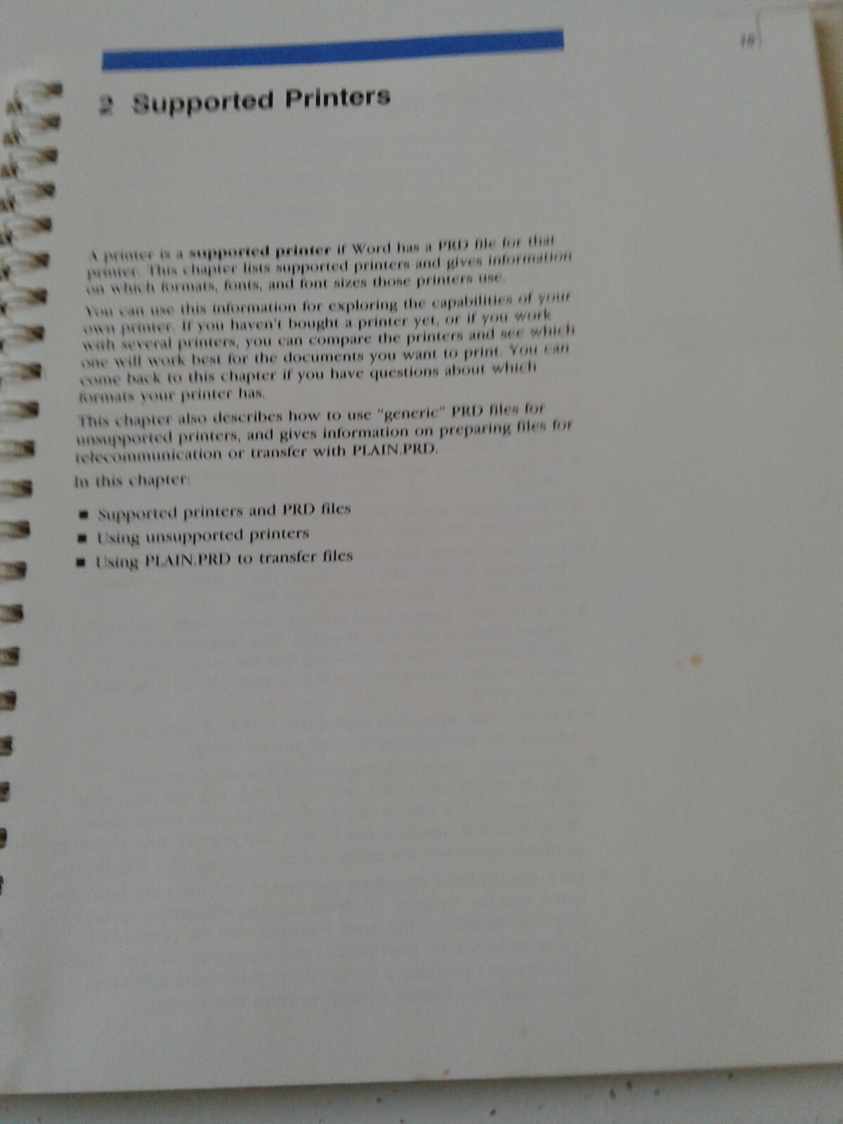 Computer Microsoft Word Word Processing Program Printer Information 1986