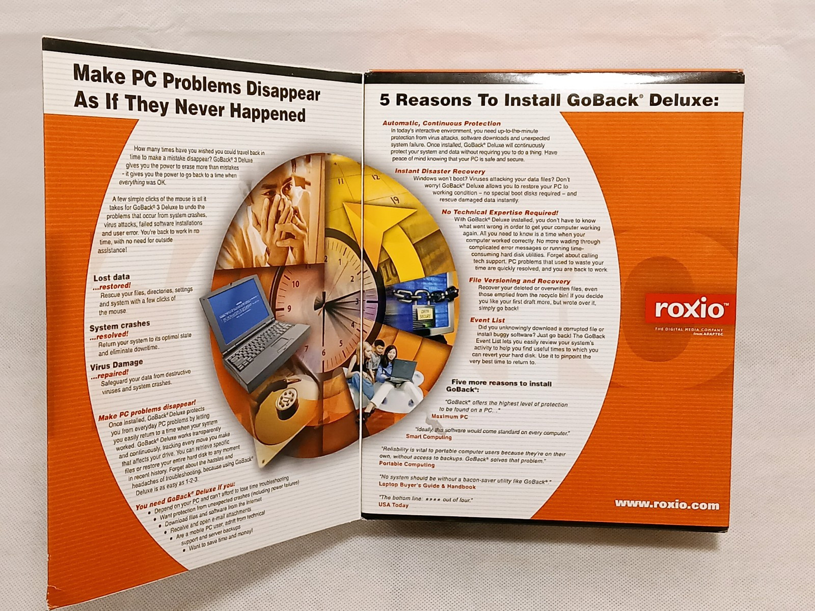 GoBack 3 Deluxe CD by Roxio 2001 ~ CD-ROM