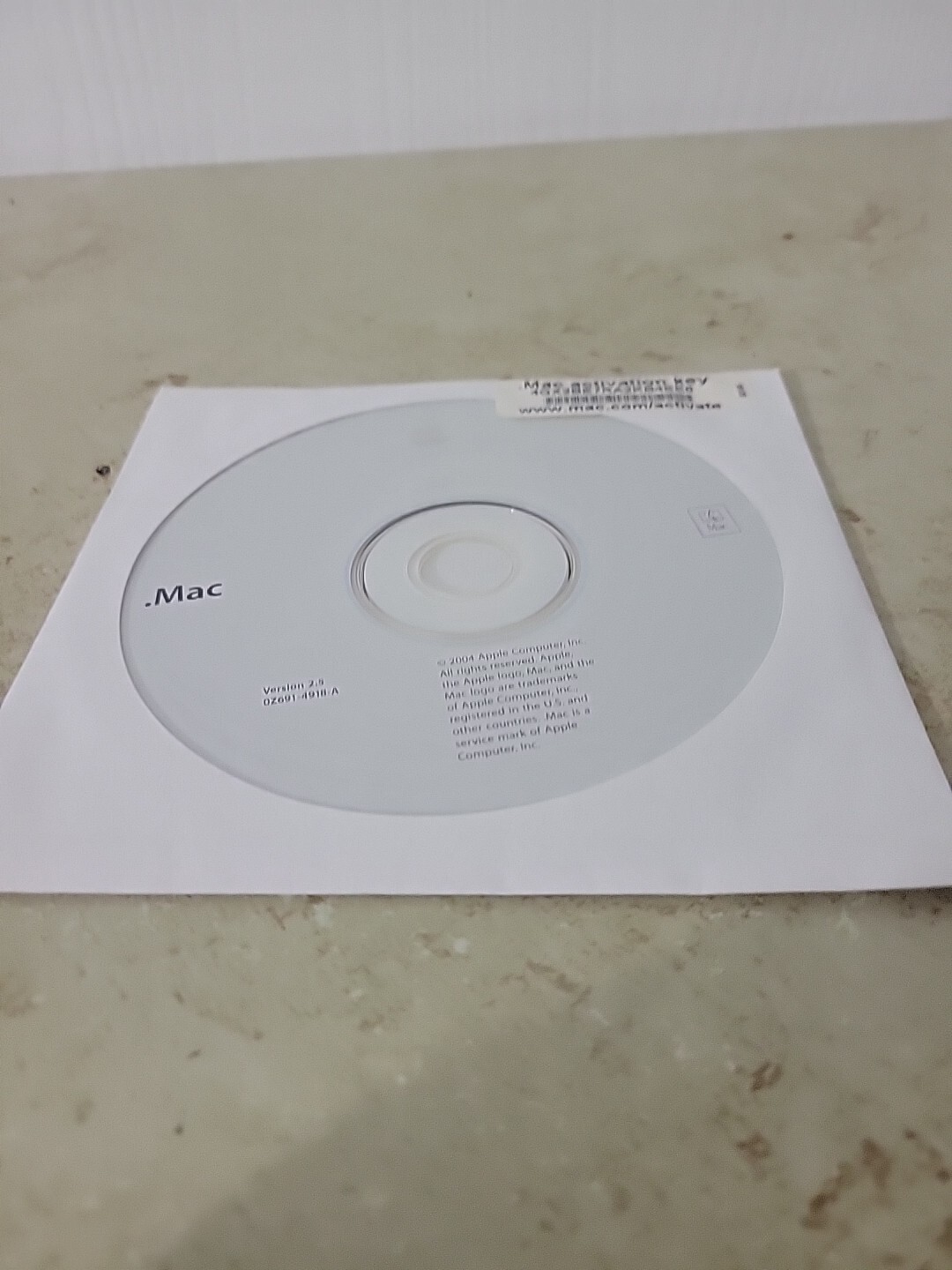 2004 Macintosh Mac .Mac Software Installation CD Version 2.5