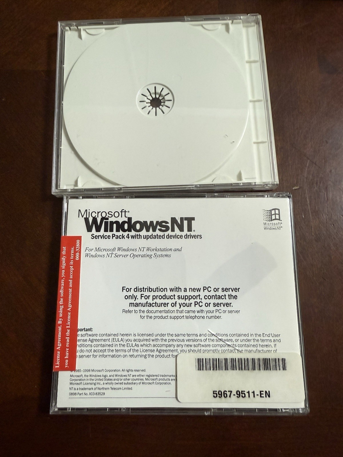 Vintage Microsoft Windows 95 Companion & Windows NT SP4 CD Lot 1990s OEM