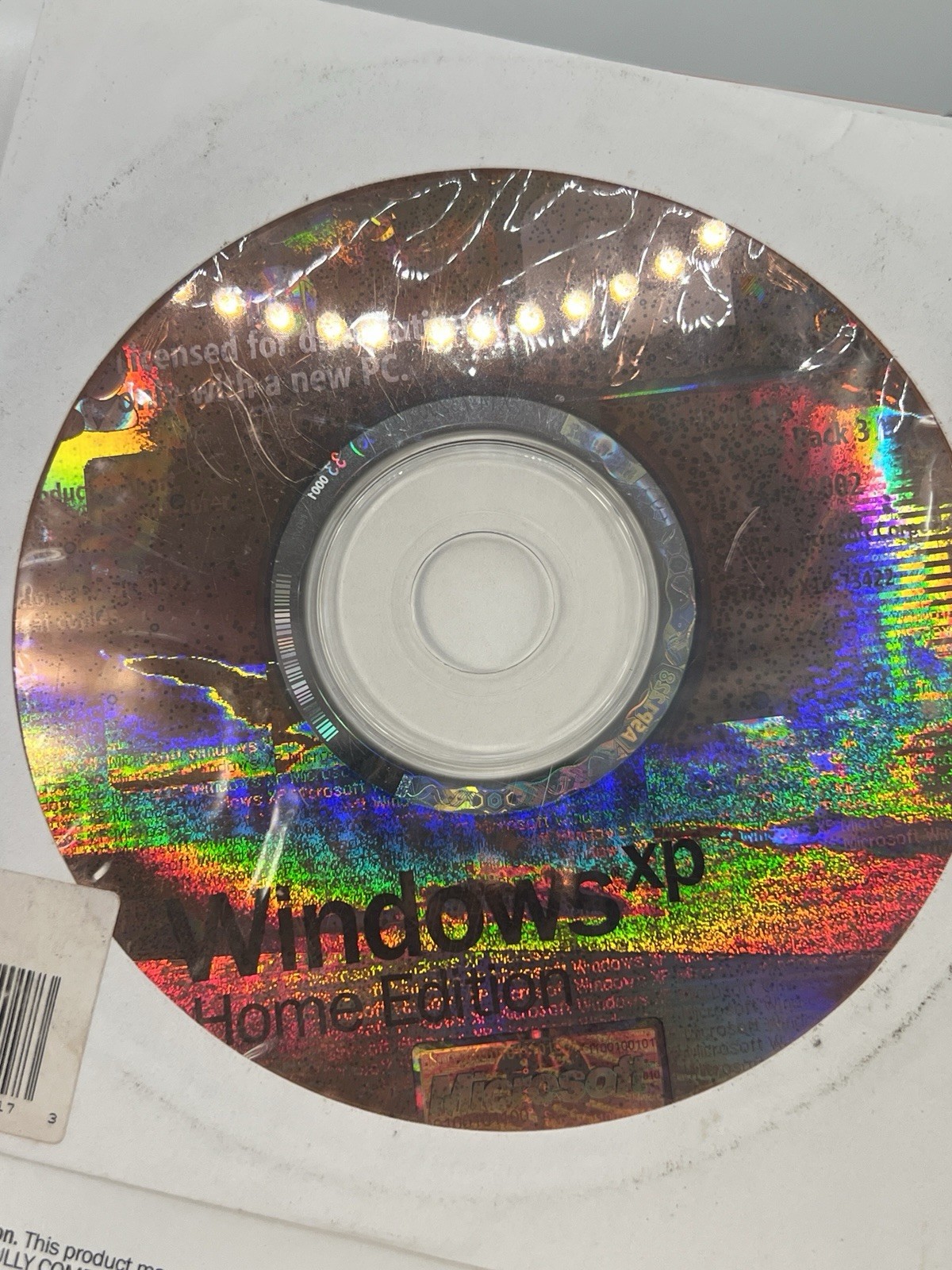 Microsoft Windows XP Home Edition Version 2002 OEM CD w/ Booklet Genuine