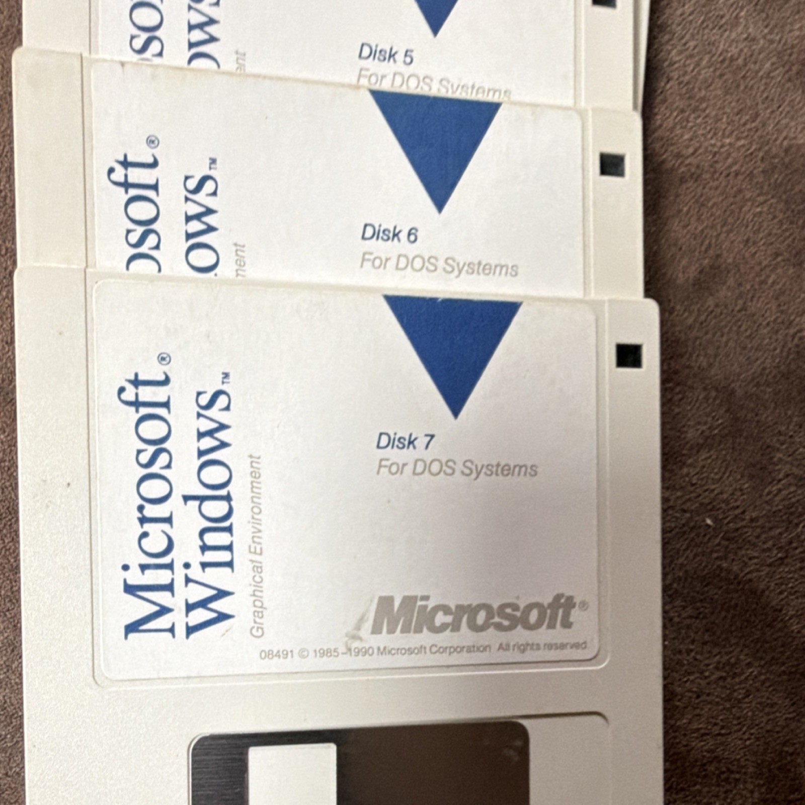 Microsoft Windows Graphical Environment 5.25″ Floppy Disk Set for DOS